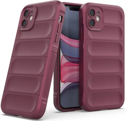 Produktbild von iPhone 11 Hülle, Weich TPU Silikon Stossfest Anti-rutsch Schutzhülle für iPhone 11 bordeaux
