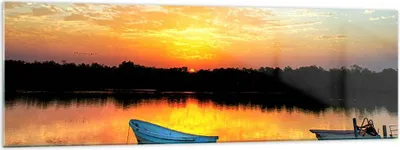 Produktbild von Bilder auf glas - Landschaft Sommer Meer - 160x50cm - Glasbilder - Wandbilder - Kunstdruck - zum Aufhängen bereit - Wanddekoration aus Glas - Glas Bilder - Wandbild auf Glas - GAB160x50-3167