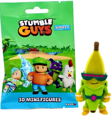 Produktbild von Stumble Guys 3D Sammelfiguren Serie 2 - Chrome Crystal - Figur 9. Super Banana
