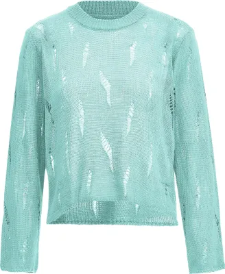 Image de Pull en maille pour femme nascita - lagune, XS/S