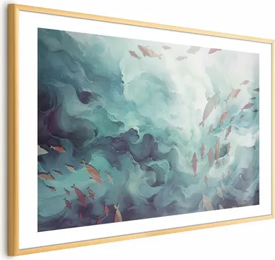 Produktbild von Posterpapier Poster - Fish in the Ocean 60x40 cm Tiere g-C-10163-ao-a