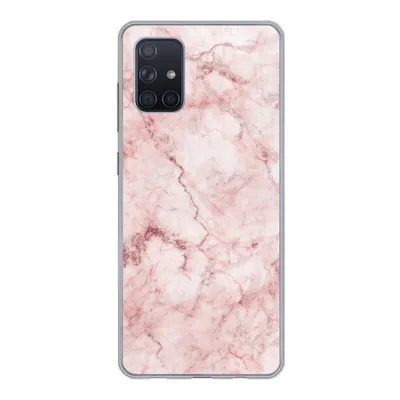 Produktbild von MuchoWow® Handyhülle Schutzhülle Hülle für Samsung Galaxy A51 Marmor - Rosa - Luxus Silikon Softcase Handy Hülle - Schutzabdeckung