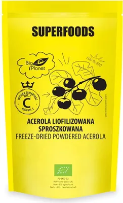 Produktbild von -ACEROLA, gefriergetrocknet und pulverisiert, 100 g –  PLANET SUPERFOODS