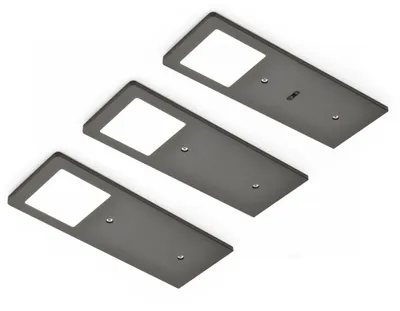 Produktbild von AstraLED SE Set-3 Unterbodenleuchten schwarz matt 3000 K warmweiß / Nischenleuchten / Lumica
