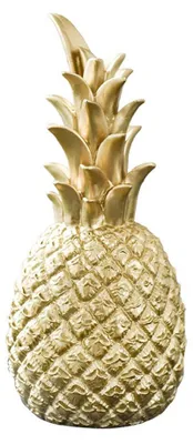 Ananas-Dekofigur Vintage Gold S – 15 cm hoch