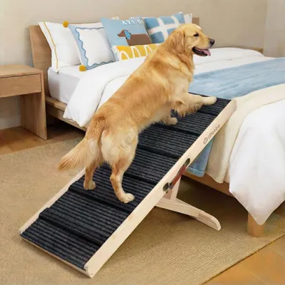 Image de Rampes réglables pour lit et canapé, conçues pour soulager les articulations, antidérapantes, en bois de pin, supportant jusqu'à 32 kg