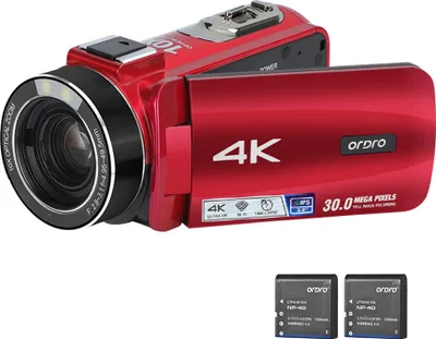 Produktbild von ORDRO HDR-Z88 4K-Digitalvideokamera, 30 MP, Camcorder, DV-Recorder, 3,0-Zoll-IPS-Touchpanel, 10-facher optischer Zoom, Autofokus, WiFi-Verbindung, Zeitlupe, Zeitrafferaufnahme, mit Tragetasche, Fernbedienung, Batterieladegeraet, 2 Stueck Batterien