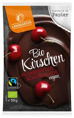 Obrázok produktu pre Čerešne v horkej čokoláde FairTrade 50 g