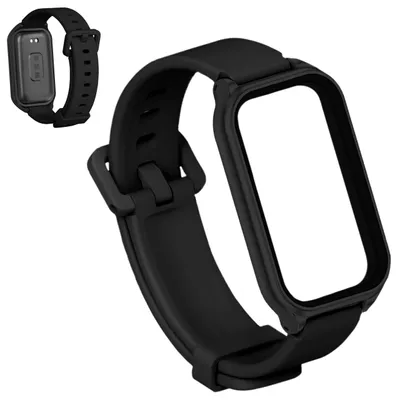 Zdjęcie produktu dla Pasek z ramką ChronSmarta do Xiaomi Mi Band 8 Active / Redmi Smart Band 2 (Czarny)