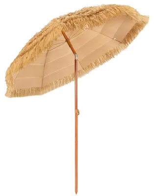 Produktbild von Sonnenschirm Hawaii 175 cm knickbar UV-beständig Kunststroh 2 m Durchmesser