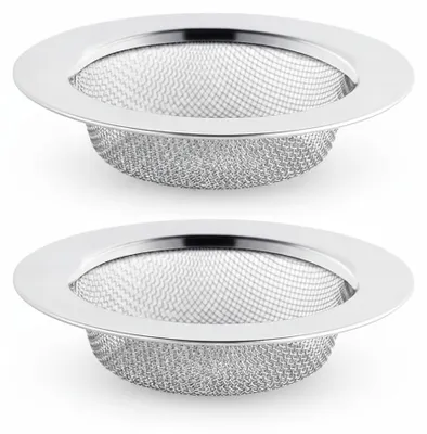 Obrázek produktu pro JL kuchyňské vybavení - sítko do odtoku - nerezová ocel - průměr 7,5 cm, Obrázek vytvořený pomocí AI