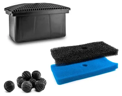 Produktbild von CLGarden Biologische Filterbox BFB1 Filterkasten für Springbrunnenpumpe Solarpumpe Teich