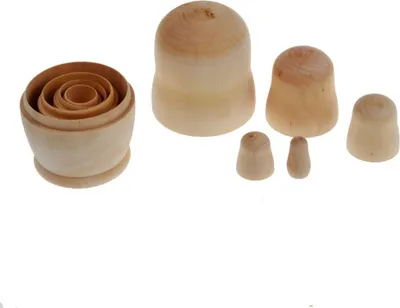 Obrázok produktu pre Ruská Matryoška Blank hniezdiace bábiky maľovať svoje vlastné Súbor 5 podľa obrázku