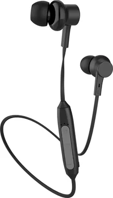 Image de Ecouteurs intra-auriculaires magnétiques Bluetooth, télécommande + microphone - Noir