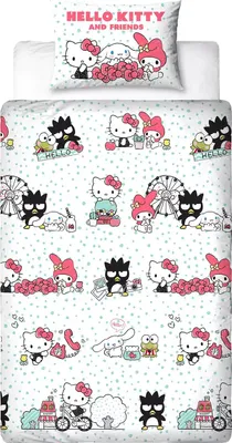 Produktbild von Hello Kitty & Friends - "Rare" Einzelbett Bettwäsche-Set AG3967 (Einzelbett) (Bunt)
