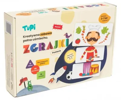Zdjęcie produktu dla Tupi Układanka Mix and Match Postacie - Kreatywna Zabawka dla Dzieci 3+