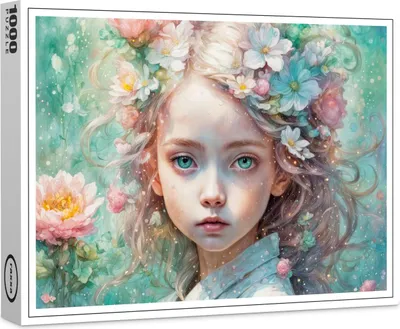 Produktbild von raxxa Premium-Puzzle "Enchanted Blossom Fairy child", 1000 Teile