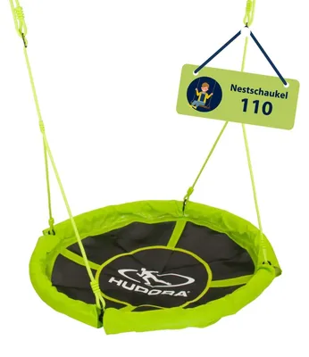 Obrázek produktu pro HUDORA Houpačka pro děti, zelená/oranžová, nosnost až 100 kg - zavěsná