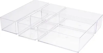 Produktbild von Make-up-Organizer - 6 Facher - transparentes Acryl - 30 x 22,5 x 5 cm