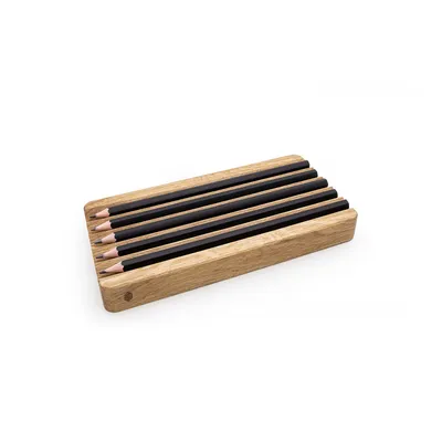 Produktbild von Rechteckiger Organizer Stiftehalter Eiche