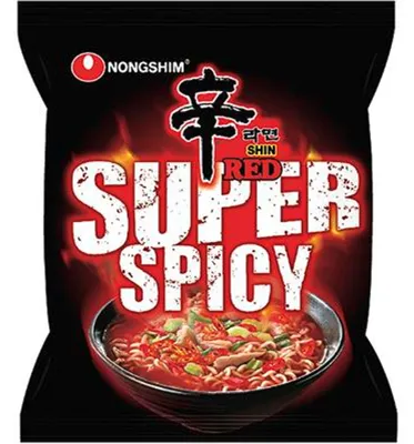 Zdjęcie produktu dla NONGSHIM Makaron błyskawiczny Zupa koreańska Shin Red Super Spicy 120 g