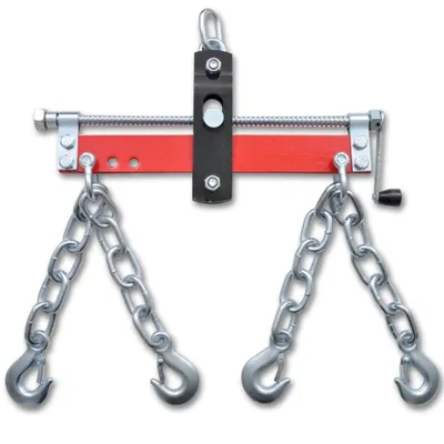 Image de vidaXL Niveleur de moteur avec poignée 900 kg pour grue de magasin