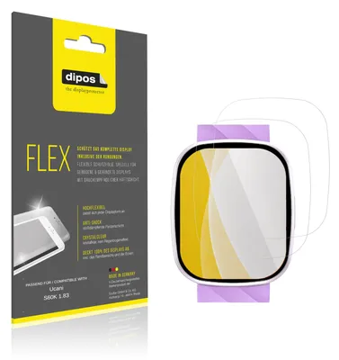 Produktbild von 2x Schutzfolie für Ucani S60K 1.83 Folie, 100% Displayabdeckung, dipos Flex