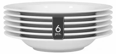 Produktbild von Suppenteller - Weiß - Porzellan - Ø 23 cm - 6er Set
