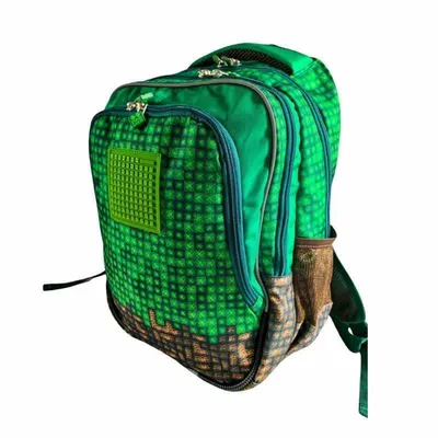 Produktbild von PIXIE CREW Junior Rucksack, grün, Mine&Craft 100 Pixel