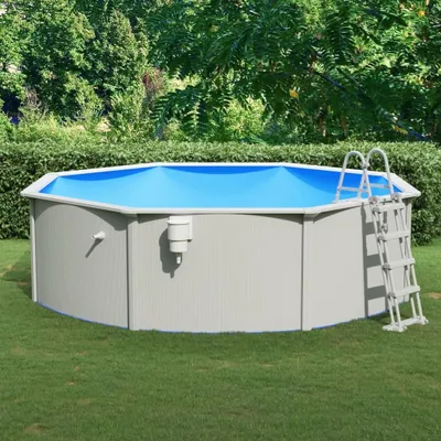 Produktbild von The Living Store Pool mit Sicherheitsleiter 460x120 cm