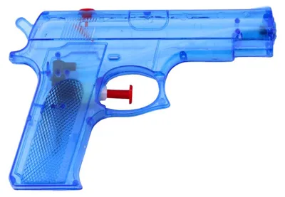 Image de Pistolet à eau Petit plastique bleu 15 cm X 10,5 cm