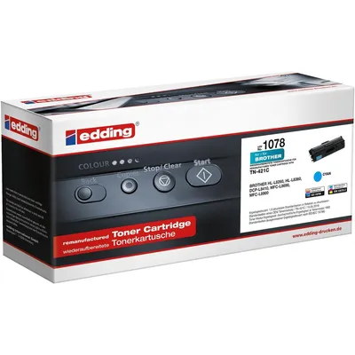 Immagine prodotto di edding 18-1078 edding EDD-1078  cyan Toner kompatibel zu brother TN-421C