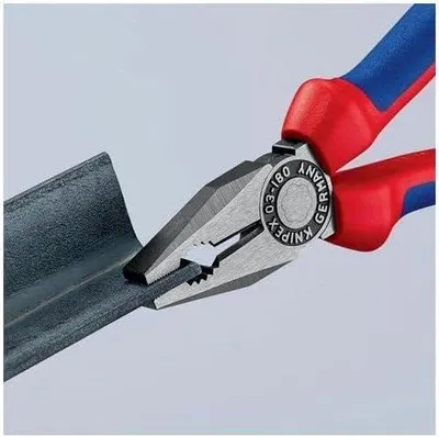 Productafbeelding van Zwarte combinatietang met meercomponentengreep - 180 mm - van hoge kwaliteit