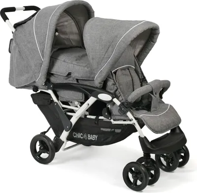 Zdjęcie produktu dla CHIC 4 BABY Wózek dla rodzeństwa Duo z torbą i osłoną
