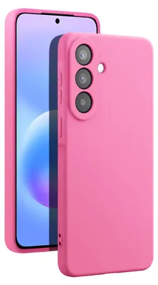 Immagine prodotto di Custodia Avizar per Galaxy A57, realizzata in silicone effetto soft-touch con fodera in microfibra, colore fucsia