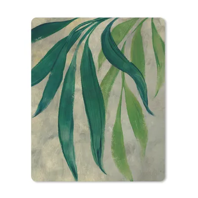 Produktbild von MuchoWow® Mauspad Mousepad Blätter - Grün - Pflanzen - Natur - Vintage 19x23 cm - Mousepads - Maus Mat - Pad - Mausunterlage - Mauspads - Spielen