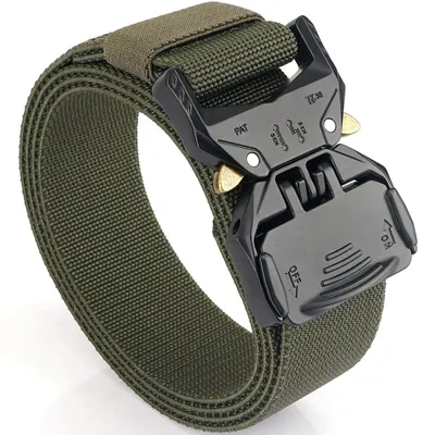 Zdjęcie produktu dla Pas taktyczny TA-41594 Zielony z metalową klamrą Quick Release KP41594