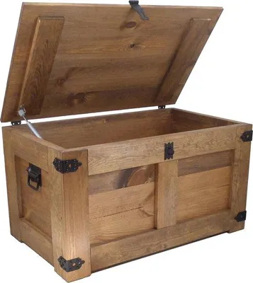 Produktbild von Holzbox, 77x49x45 cm, handgefertigt, ökologisch