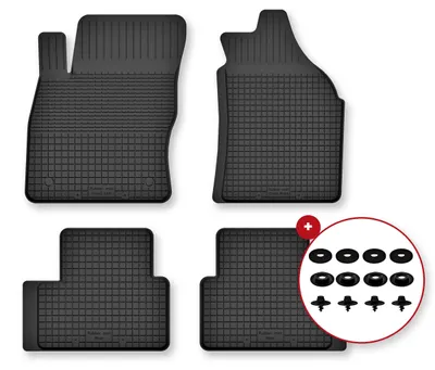 Image de Tapis auto pour Nissan Qashqai J10 I 2006-2013 4 pièces avec clips