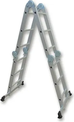 Produktbild von MTF Multifunktionale Klappleiter Arbeitsleiter Haushaltsleiter Gelenkleiter 4x3, bis 150kg