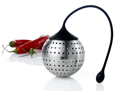 Produktbild von AdHoc Gewürzfilter Spice Bomb, Edelstahl/Silikon, D: 7 cm