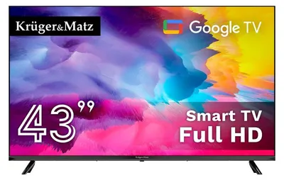 Produktbild von Kruger&Matz KM0243FHD 43-Zoll-FHD-Fernseher mit Google, DVB-T2/S2/T/C, H.265 HEVC