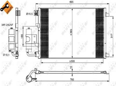 Image de Condensateur De Climatisation Nissan Qashqai 1,6 06-