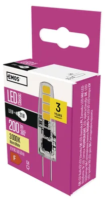 LED žárovka Classic JC / G4 / 1,9 W (21 W) / 200 lm / teplá bílá