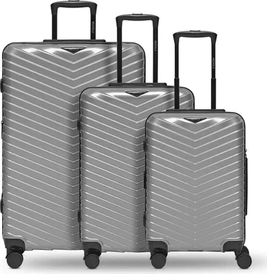 Produktbild von REDOLZ Essentials 18 Trolley Set 3-teilig Metallic-Silver Shiny silberfarben 56cm