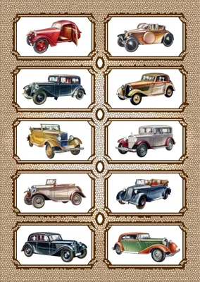 Produktbild von 3 D Ansichtskarte Oldtimer, Postkarte Wackelkarte Hologrammkarte alte Autos