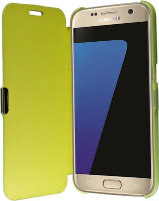 Produktbild von Flip Cover Schutzhülle Case Handyhülle Bookstyle für Samsung Galaxy S7 Edge Grün