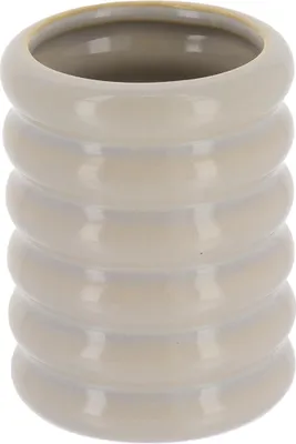 Immagine prodotto di TENDANCE | Tazza da bagno - 10 x 8 cm - Oliva - Beige - Stile retrò