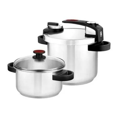 Produktbild von BRA A185605, 11 l, Gas, Induktion, Versiegelte Platte, Silber, 22 cm, Edelstahl, 7 l