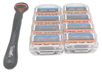 Produktbild von Gillette Herrenrasierer Rasierzubehör Fusion5 Ersatzteile 1 Griff 8 Klingen Premium Shaving